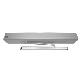 SDC AUTOS236V Low Energy Surface Mounted Electromechanical Door Operator,Regular with Dead Stop,Pull Side MountedSatin Aluminum Clear Anodized Finish