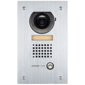 Aiphone AX-DVF Flush Mount Video Door Station, Vandal and Weather Resistant, Stainless Steel Faceplate