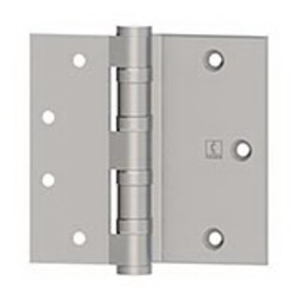 Hager BB1173 4-1/2 US26D Half Surface Ball Bearing Hinge, Standard Weight, 4-1/2", Steel, 5 Knuckle, Satin Chromium Plated Finish