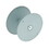 DON-JO BF-178-SL Hole Filler Plate, 1-7/8" Diameter, Steel, Covers Up to 1-1/2" Hole, Aluminum Painted Finish