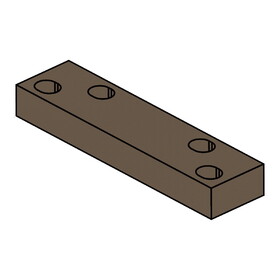 BEST BSHD90 695 Grade 1 EHD9000 Series Heavy-Duty Blade Stop Spacer, Dark Bronze Painted Finish
