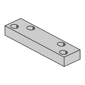 BEST BSHD90 689 Grade 1 EHD9000 Series Heavy-Duty Blade Stop Spacer, Aluminum Painted Finish