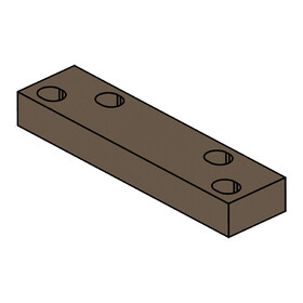 BEST BSHD90 695 Grade 1 EHD9000 Series Heavy-Duty Blade Stop Spacer, Dark Bronze Painted Finish
