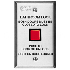 SDC CB402-B Communicating Bathroom Control, Emergency Access Switch, 2 Required, Red