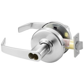 Corbin Russwin CL3151 NZD 626 CL6 Grade 1 Entrance/Office Cylindrical Lock, Newport Lever, D Rose, LFIC Less Core, Satin Chrome Finish, Non-handed