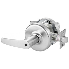 Corbin Russwin CL3520 AZD 626 Grade 1 Privacy Cylindrical Lock, Armstrong Lever, Non-Keyed, Satin Chrome Finish, Non-handed