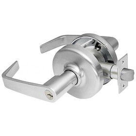 Corbin Russwin CL3551 NZD 626 Grade 1 Entrance/Office Cylindrical Lock, Newport Lever, Conventional Cylinder, Satin Chrome Finish, Non-handed