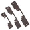 Locknetics CSFP-KIT-10B CS Series Faceplate Kit (2), 4-7/8" Square & Round Corner, Oil Rubbed Bronze