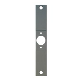DON-JO CV-86-C Conversion Plate, Mortise Lock 86 Cut Out to 161 Cylindrical Latch, 8" by 1-1/4" Steel, Primed for Painting