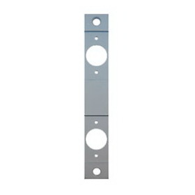 DON-JO CV-8624 Conversion Plate, Mortise Lock 86 Cut Out to Two 161 Cylindrical Latches, 8" by 1-1/4" Steel, Primed for Painting