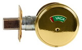 FALCON D271 605 Grade 2 Deadbolt, Thumbturn x Occupancy Indicator, Bright Brass Finish, Non-Handed