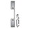 HES DB2 KIT 630 Faceplate Kit, 1006 Series, 9" x 1-3/8", Mortise Lock with Deadbolt Solution, Satin Stainless Steel