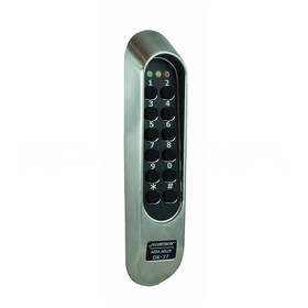 Securitron DK-37WSS Narrow Stile Indoor/Outdoor Digital Keypad, 12/24VAC/DC, Stainless Steel