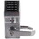 Alarm Lock DL3200 US26D Pushbutton Cylindrical Door Lock, 2000 Users, 40,000 Event Audit Trail, Weatherproof, Straight Lever, Satin Chrome