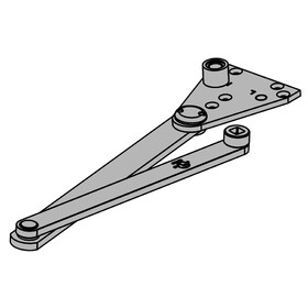 BEST DS90 689 Grade 1 Door Saver Parallel Arm Heavy Duty with Dead Stop, Aluminum Painted Finish, Non-Handed