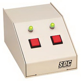 SDC DTMO-2 Mini Console, Two Momentary Switch and Two LEDs, Beige