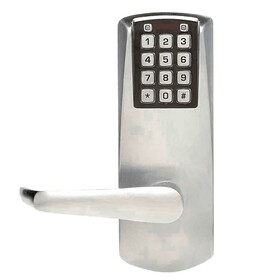 DormaKaba E201ULL-626-41 E-Plex 2000 Exit Trim, 100 Access Codes, 1,000 Audit Events, Rim, Mortise and SVR Devices, No Key Override, Satin Chrome