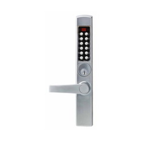 DormaKaba E3065MSNL-626-41 E-Plex 3000 for Adams Rite Latches, 300 Access Codes, 9,000 Audit Events, Schlage C Keyway, Lever, Satin Chrome