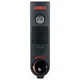 Detex EAX-500W BLACK Exit Alarm, Surface Mount, Battery Powered, Weatherized, Black Finish