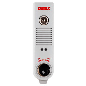 Detex EAX-500SK2 GRAY Exit Alarm,Surface Mount,Battery Powered,Two MS-1039S Magnetic Switches,Gray Finish