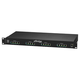 Altronix EBRIDGE16PCRX Sixteen (16) Port Managed IP and PoE Receiver Provides PoE / PoE+, 48VDC to 56VDC UL Listed Power Supply, Distance: Up to 100m