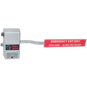 Detex ECL-600 GRAY Warnock Hersey-Listed Fire Exit Hardware with Long Bar, Fire Rated, 36 In. to 48 In. Door Width, Gray