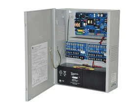 Altronix EFLOW6NX16 Power Supply/Charger,120VAC,60Hz,3.5A Input,16 Fuse Protected Outputs 12/24VDC 6A