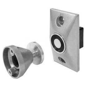 SDC EH201224A Magnetic Door Holder and Releasing Device, Semi-Flush Mount, 12/24VAC/DC, Aluminum Painted
