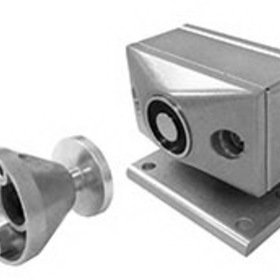 SDC EH4024120A Magnetic Door Holder and Releasing Device, Floor Mount, Single, 24VAC/DC/120VAC, Aluminum Painted