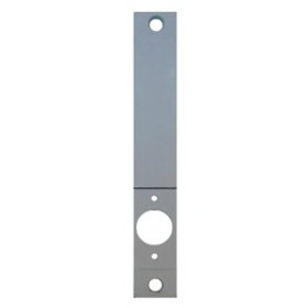 DON-JO EL-86-CP Conversion Plate, Mortise Lock 86 Cut Out to Electronic Lock, 8" by 1/4" Steel, Bright Chrome Finish