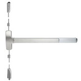 FALCON F-25-V-EO 3 32D Fire Rated 25 Series Exit Device, Surface Vertical Rod, Exit Only, 3 Ft. Device, Satin Stainless Steel