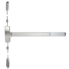 FALCON F-25-V-EO 3 32D Fire Rated 25 Series Exit Device, Surface Vertical Rod, Exit Only, 3 Ft. Device, Satin Stainless Steel
