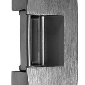 RCI F0162 32D Fire Rated Electric Strike, 3/4 In. Surface for Rim Devices, 12/24VDC, 12 to 24VAC, Fail Secure, Satin Stainless Steel