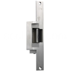 RCI F1119-05 32D Fire Rated Electric Strike, 9 in. Faceplate, For 3/4 In. Projection Latches, 12 VAC/DC, Fail Secure, Satin Stainless Steel