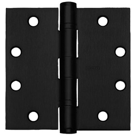 Stanley Security FBB179NRP 4-1/2X4-1/2 1D Five Knuckle Ball Bearing Architectural HingeFull MortiseSquare Corner,Non- Black Coated Finish