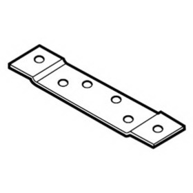 DON-JO HR-140 Door or Frame Reinforcement for 4-1/2" Heavy Weight (.190") Hinge, 1/8" Offset, 1-1/4" by 10" 7 Gauge Steel, Primed for Painting