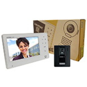 Aiphone JOS-1A 7" Screen With Touch Buttons, Hands-Free 1 X 1 Color Video Box Set