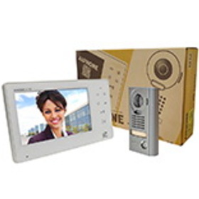 Aiphone JOS-1V 7" Screen With Touch Buttons, Hands-Free 1 X 1 Color Video Box Set