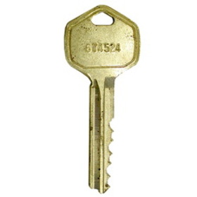 FALCON KB577G Key Blank, 6-Pin G Keyway, 1 Blank Keys, Finish, Non-Handed