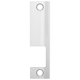 HES KD 629 Faceplate Only, 1006 Series, 4-7/8" x 1-1/4", Use with Mortise Locks, up to 3/4" Throw, Bright Stainless Steel