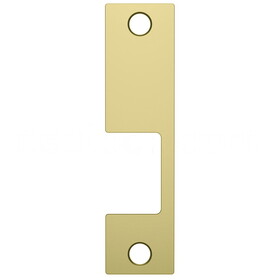 HES KM-2 606 Faceplate Only, 1006 Series, 9" x 1-3/8", Use with Mortise Locks, up to 3/4" Throw, Satin Brass