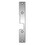 HES KM-2 630 Faceplate Only, 1006 Series, 9" x 1-3/8", Use with Mortise Locks, up to 3/4" Throw, Satin Stainless Steel