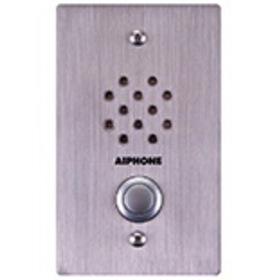 Aiphone LE-SS-1G Flush Mount 1-Gang Audio Sub Station, Stainless Steel