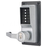 DormaKaba LLP1020R-26D-41 Exit Trim Lever Lock, Combination and Key Override, Left Hand Reverse, Sargent LFIC Prep, Less Core, Satin Chrome
