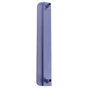 DON-JO LP-2878-SL Slimline Latch Protector for Outswinging Doors,1-1/2" by 8-7/8" Steel,Aluminum Painted Finish