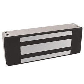 Securitron M62BD-OS Maglock, 1200lb Holding Force, Magnetic Bond Sensor, Offset Strike, Door Position Switch, 12/24VDC, Satin Stainless Steel