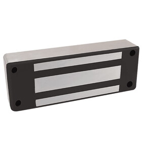 Securitron M62FBD Maglock, 1200lb Holding Force, Face Drilled, Magnetic Bond Sensor, Door Position Switch, 12/24VDC, Satin Stainless Steel