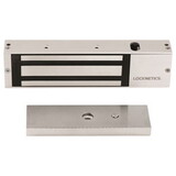 Locknetics MG1200DT Maglock, 1200Lb Holding Force, 12/24VDC, Door Status, Satin Stainless Steel