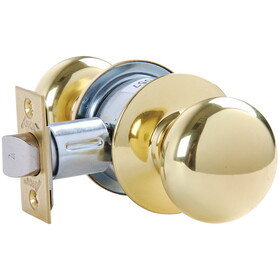 Arrow MK01-TA-03 Grade 2 Passage Cylindrical Lock, Tudor Knob, Non-Keyed, Bright Brass Finish, Non-handed