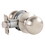Arrow MK01-TA-15 Grade 2 Passage Cylindrical Lock, Tudor Knob, Non-Keyed, Satin Nickel Finish, Non-handed